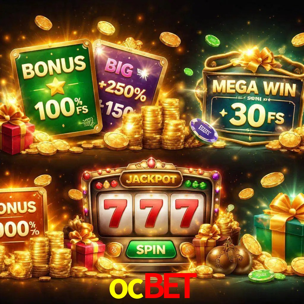 Tipos de bonos ocbet incluyendo recompensas de bienvenida y promociones continuas