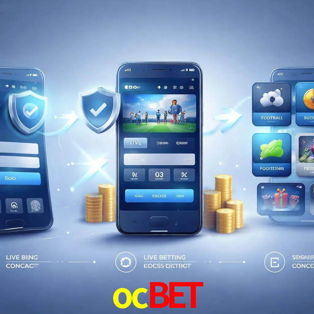 Pasos de acceso a la app ocbet en pantalla de teléfono móvil