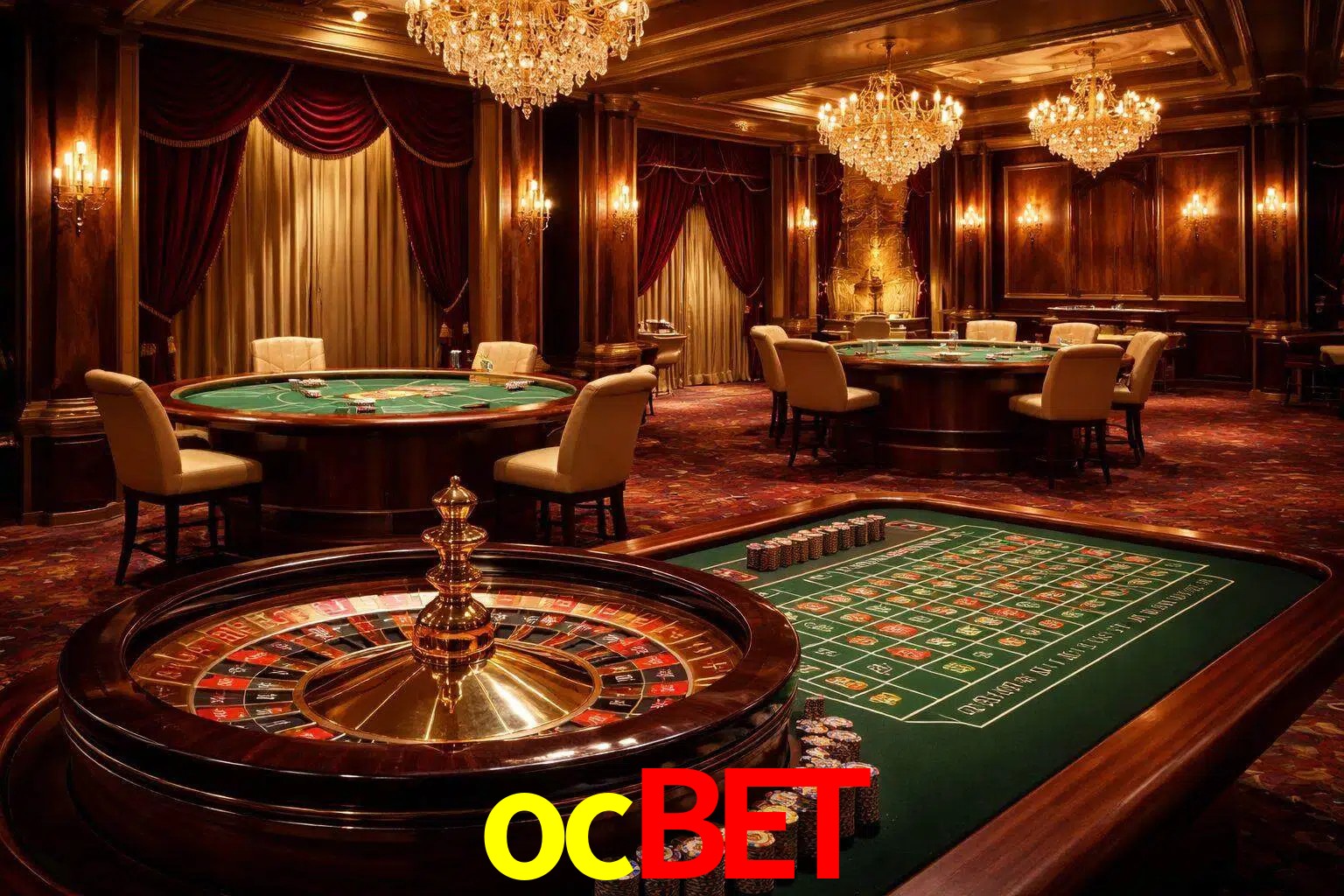 Una escena premium de mesa de casino en vivo con cartas, elementos de ruleta y un ambiente pulido de estudio de transmisión.