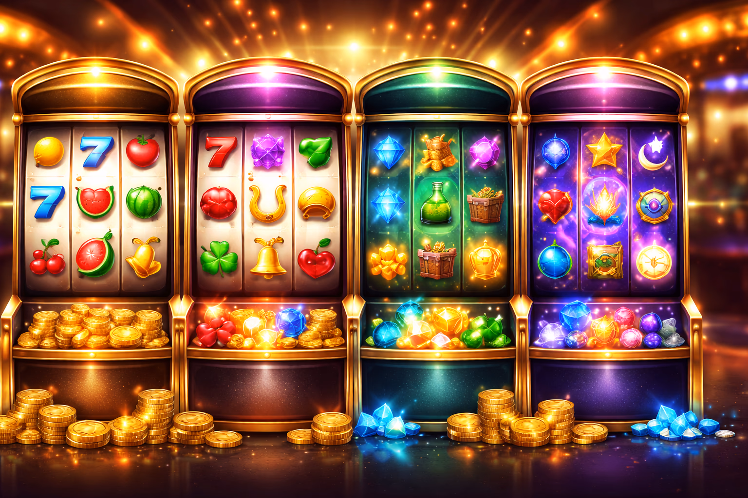 Tragamonedas destacadas y categorías de carretes ocbet
